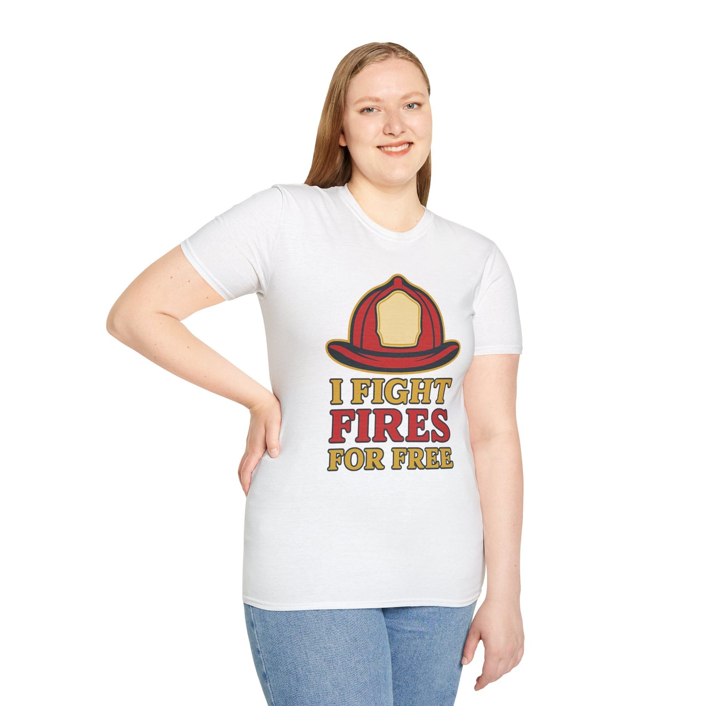 "I Fight Fires for Free" Volunteer Firefighter Shirt