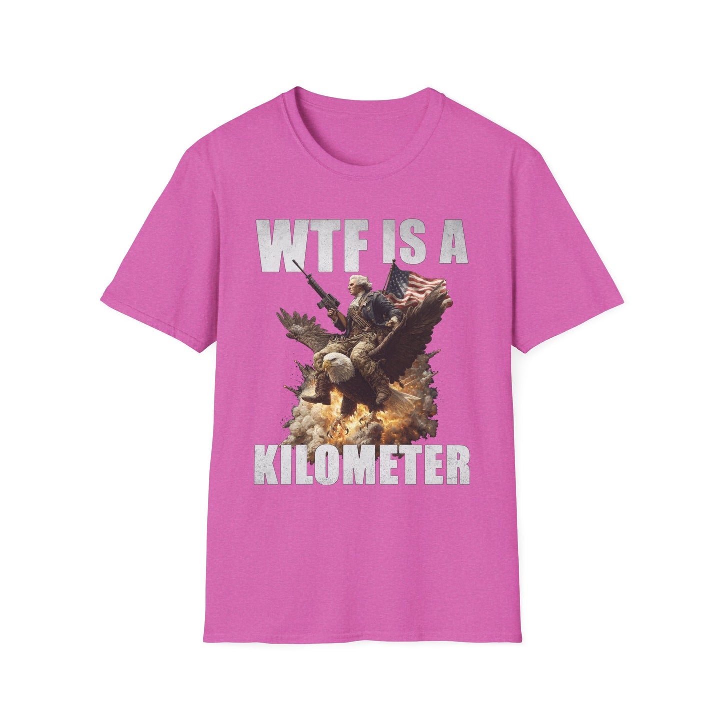 WTF is a Kilometer?! – George Washington Eagle Assault Tee