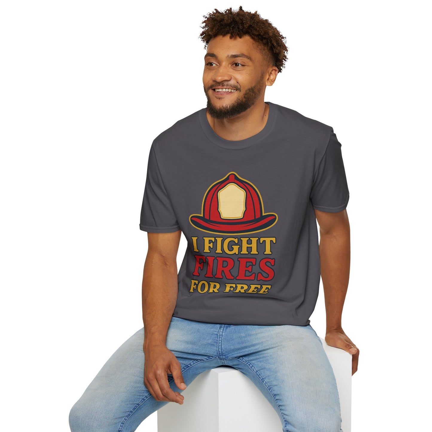 "I Fight Fires for Free" Volunteer Firefighter Shirt