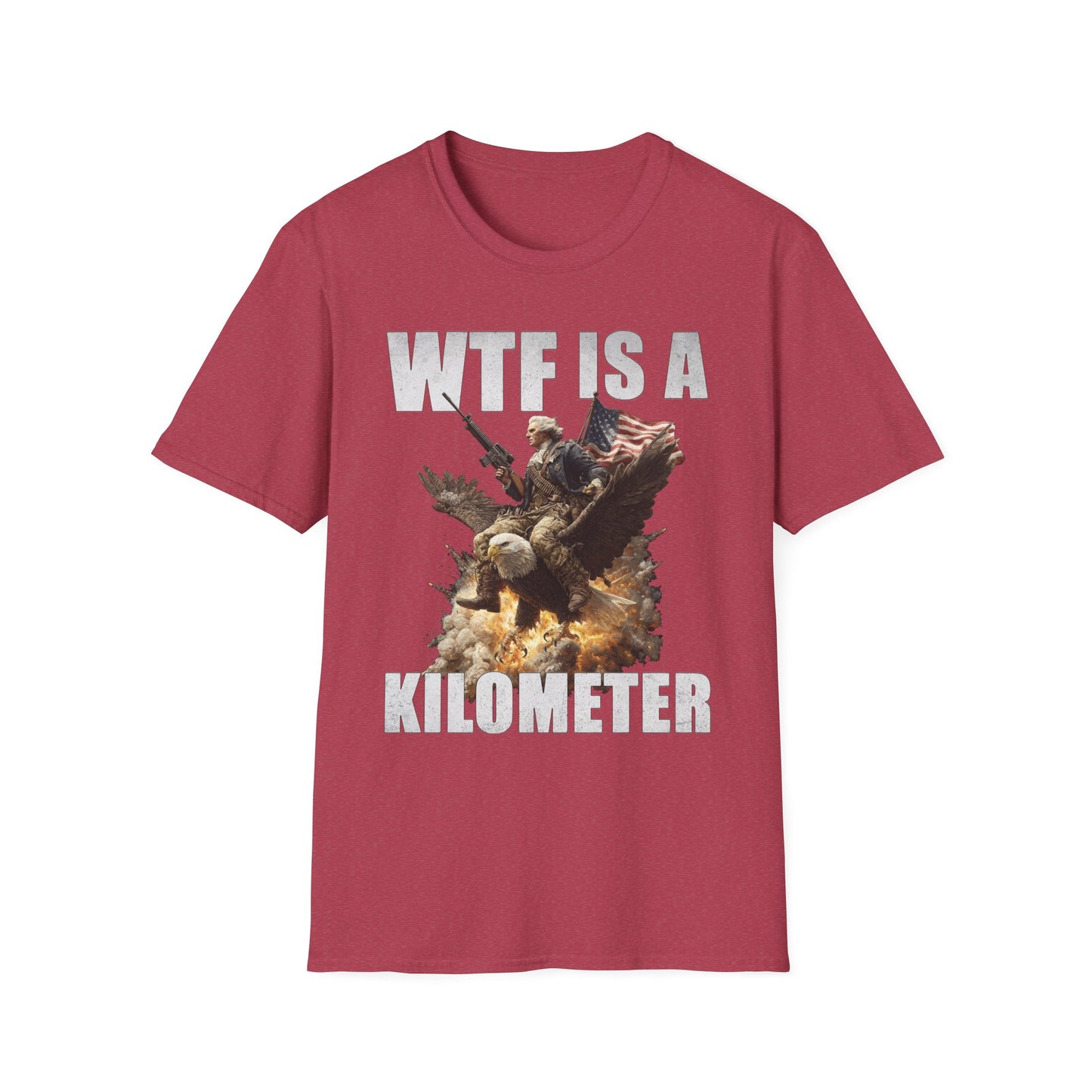 WTF is a Kilometer?! – George Washington Eagle Assault Tee