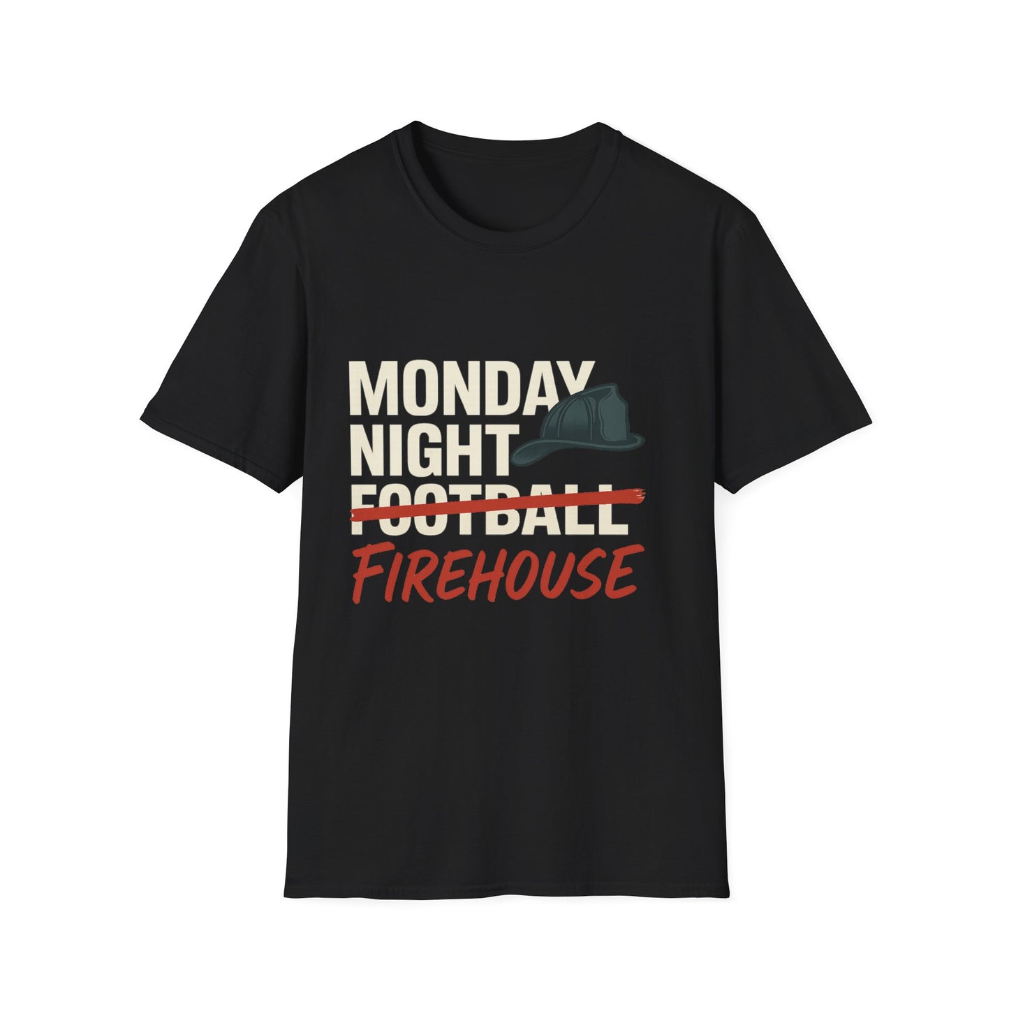 Monday Night Firehouse Tee – Funny Firefighter Shirt