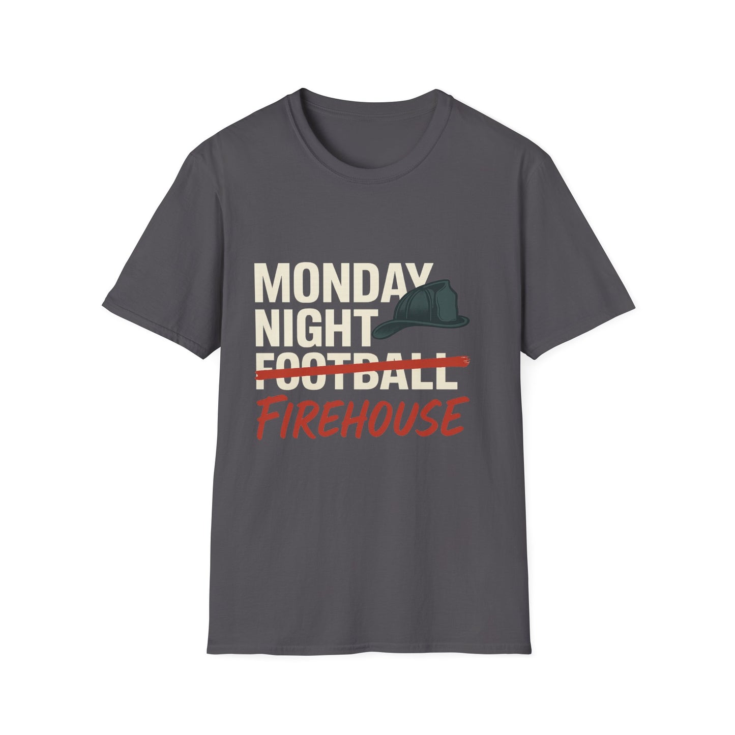 Monday Night Firehouse Tee – Funny Firefighter Shirt